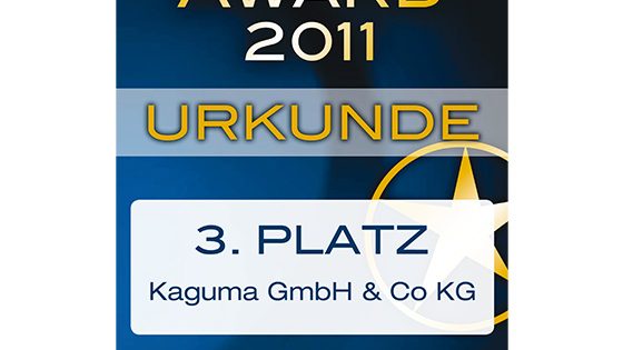 Marketing Award 2011 3 Platz Kaguma GbmH